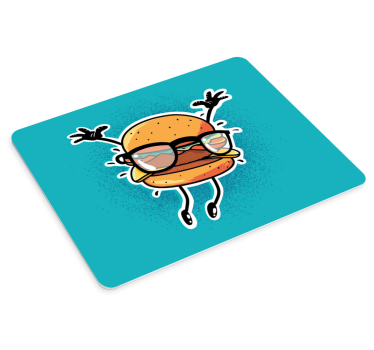 Podloga za miš izvornik zabavni hamburger lik - TenStickers