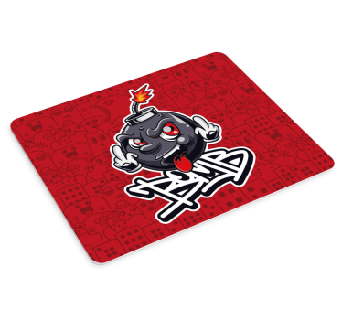 Gaming podloga za miš s likom crtanog bombi - TenStickers