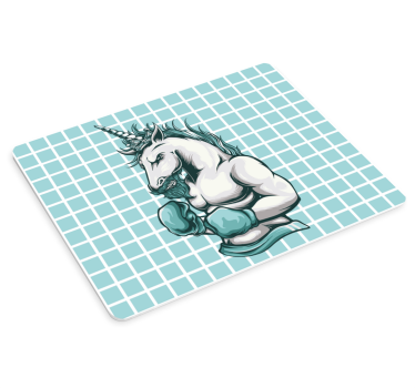 Podloga za miš izvornik ilustracija jednoroga boksera - TenStickers