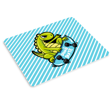 Gaming podloga za miš igrajući dinosaurus na skateboardu - TenStickers