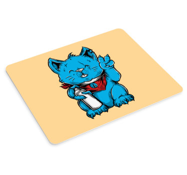 Gaming podloga za miš s preslatkim mačkom - TenStickers