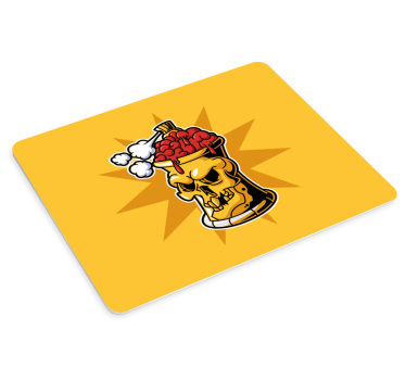 Podloga za miš izvornik skull brain drink - TenStickers