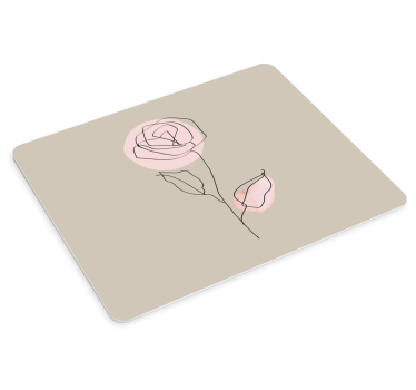 Podloga za miš izvornik minimalistički cvjetni uzorak - TenStickers