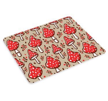Podloga za miš obrasci veseli motiv gljiva - TenStickers