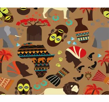 Podloga za miš obrasci s motivima kulturnih simbola - TenStickers