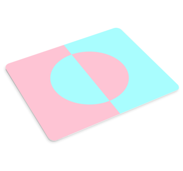 Podloga za miš obrasci geometrijski ružičasti akva kontrast - TenStickers