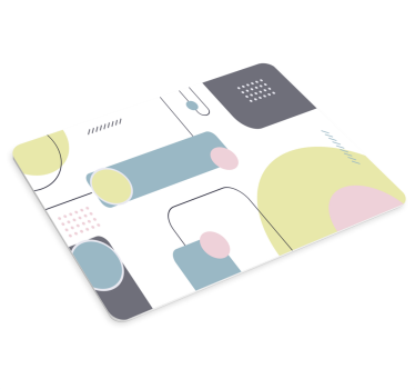 Gaming podloga za miš s modernim geometrijskim oblicima - TenStickers
