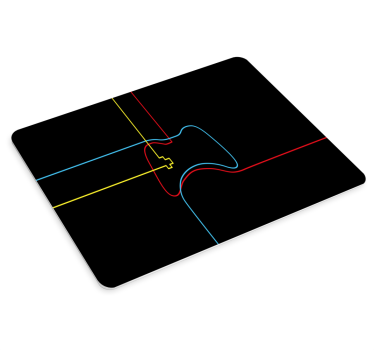 Gaming podloga za miš neon kontroller obrub - TenStickers