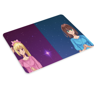 Podloga za miš anime s likovima iz animea sa zvijezdama - TenStickers