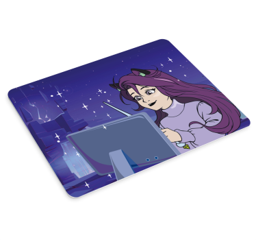 Podloga za miš anime djevojka s tabletom - TenStickers