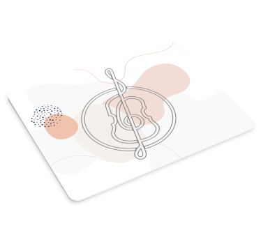 Podloga za miš izvornik minimalistički gitarski oblik - TenStickers
