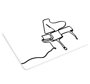 Podloga za miš izvornik stilizirani klavir - TenStickers