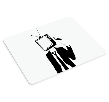Gaming podloga za miš s motivom televizijskog lica - TenStickers