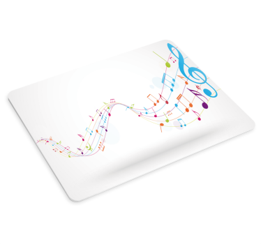 šarene glazbene note originalna podloga za miš - TenStickers