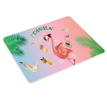 Podloga za miš s imenom tropski plamenac - TenStickers