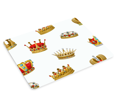 Podloga za miš izvornik kolekcija šarenih kruna - TenStickers