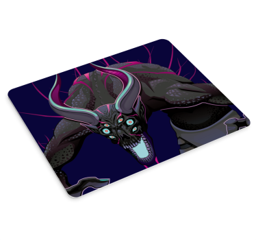 gaming podloga za miš ilustracija mitskog bića - TenStickers