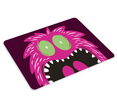 čudovište sa svijetlim očima prostirka za gaming miš - TenStickers