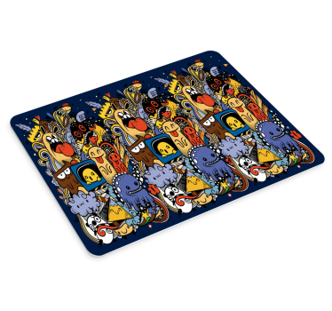 Geek kolaž gaming vinil podloga za miš - TenStickers