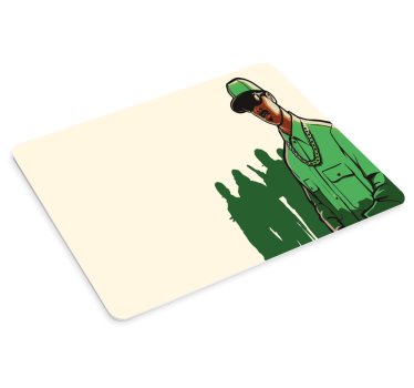 Gaming podloga za miš s stiliziranom siluetom lika - TenStickers