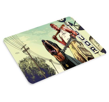 Gaming podloga za miš s likom i psom - TenStickers