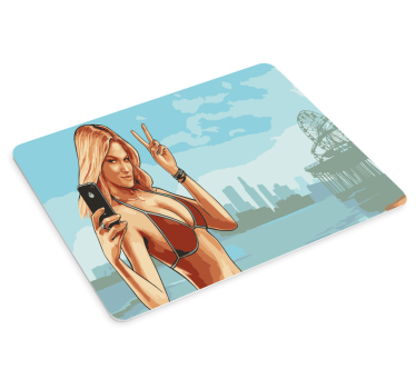 Gta sexy girl gaming vinilna podloga za miš - TenStickers