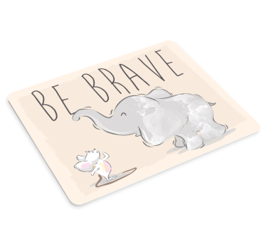 Baby slatki slon tekst originalna podloga za miš - TenStickers