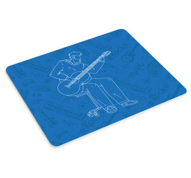 Gaming podloga za miš s glazbenikom na gitari - TenStickers