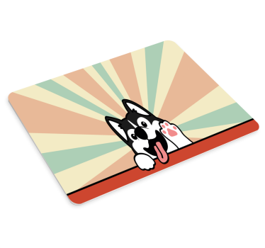 Podloga za miš izvornik s veselim huskyjem - TenStickers