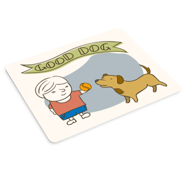 Podloga za miš s imenom sretno dijete se igra - TenStickers