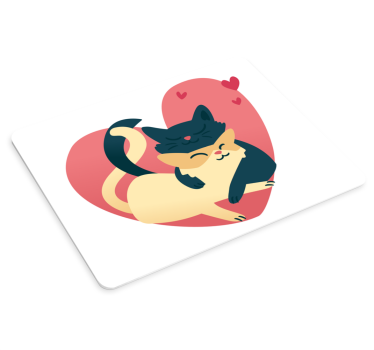 Podloga za miš izvornik mačka u igri - TenStickers