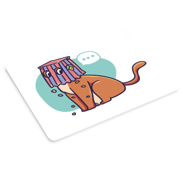 Podloga za miš izvornik s smiješnom mačkom - TenStickers