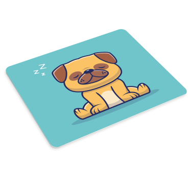 Crtani pas za spavanje originalna podloga za miš - TenStickers