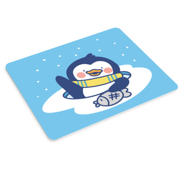 Podloga za miš anime pingvin s ribom - TenStickers
