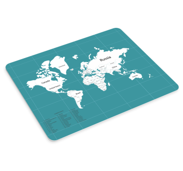 Podloga za miš karta svijeta sveobuhvatna globalna karta - TenStickers