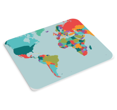 Podloga za miš karta svijeta živopisna geografska prikazna - TenStickers