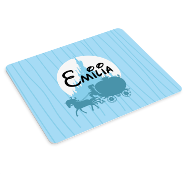 Podloga za miš s imenom personalizirana scena kočije - TenStickers