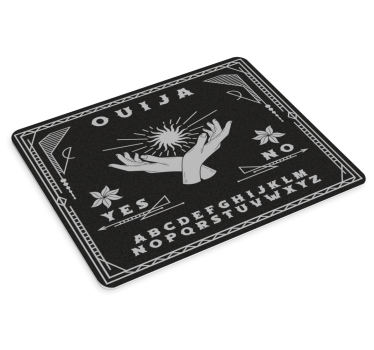 Crno -bijela ouija ploča originalna podloga za miš - TenStickers