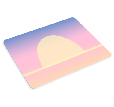 Podloga za miš obrasci serene zalazak sunca gradijent - TenStickers