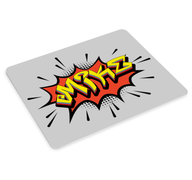 Podloga za miš s imenom u strip stilu - TenStickers
