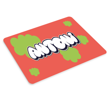 Podloga za miš s imenom s prilagodljivim šarenim tekstom - TenStickers