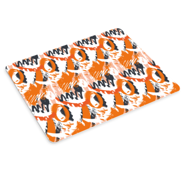 Podloga za miš obrasci apstraktni narančasti oblici - TenStickers