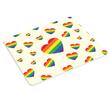 Podloga za miš obrasci Šareni uzorak srca - TenStickers