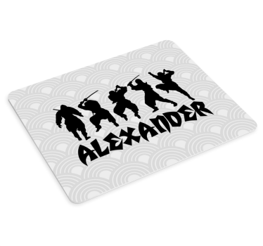 Gaming podloga za miš ninja siluete prikaz - TenStickers