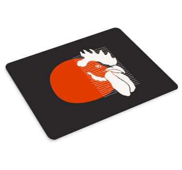 Podloga za miš izvornik hrabri crveni apstrakt - TenStickers