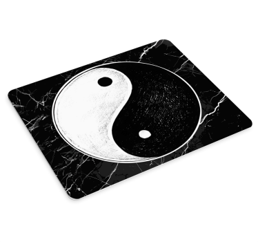 Podloga za miš s imenom yin yang simbol - TenStickers