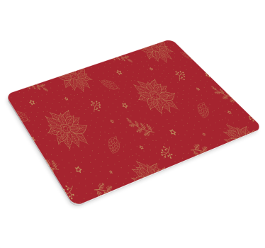 Podloga za miš božić s blagdanskim cvjetnim uzorkom - TenStickers