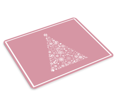 Podloga za miš božić elegantni snježni pahuljasti drvo - TenStickers