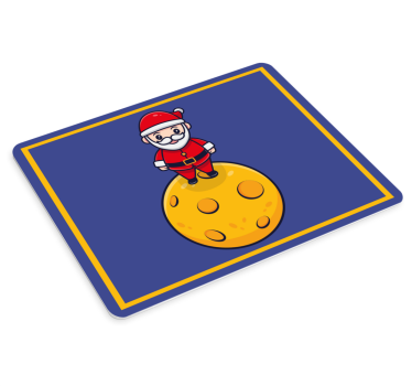 Djed mraz na mjesecu božićna podloga za miš - TenStickers