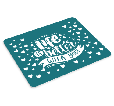 Podloga za miš citat iskrena životna izjava - TenStickers